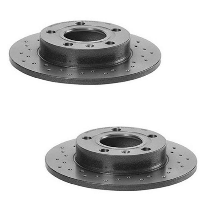 Brembo Brakes Kit - Pads and Rotors Rear (245mm) (Xtra) (Low-Met)